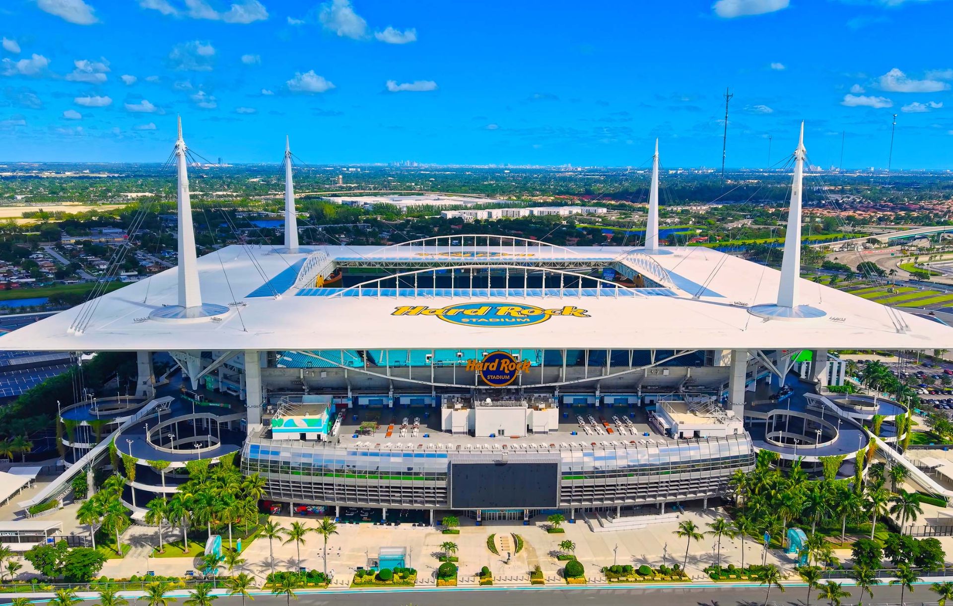 Hard Rock Stadium aerial view